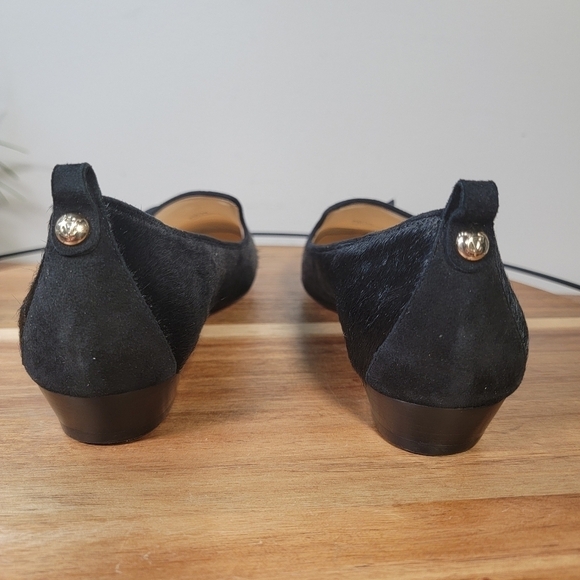 VC Signature Black Calf Hair Leather Tassel Loafers Size 8 - Picture 9 of 17